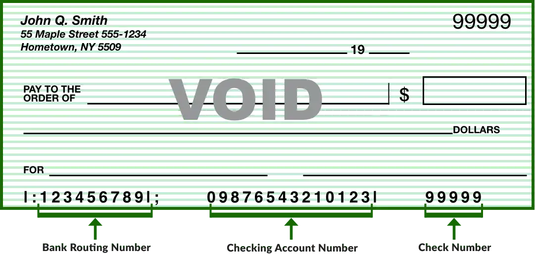 voided check